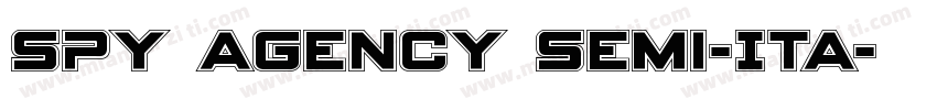 Spy Agency Semi-Ita字体转换